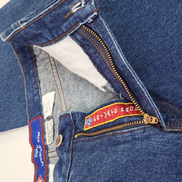 Vintage 90's Western Posted Slim Lowered Mid-Rise Tapered Leg Size 15/16 - Picture 17 of 17